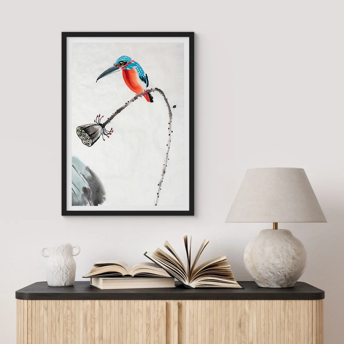 Poster in black frame - Life of a Meadow - 30x40 cm