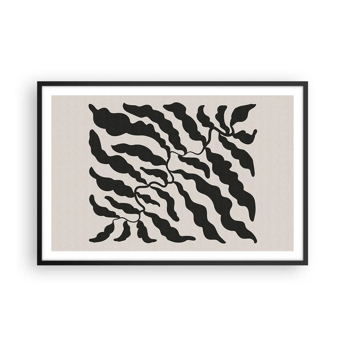Poster in black frame - Nature of a Square - 91x61 cm
