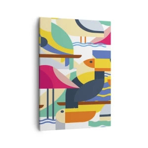 Canvas picture - Birds' Party - 50x70 cm