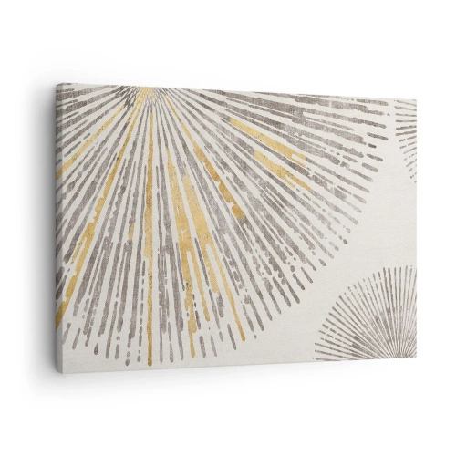 Canvas picture - Abstract ray-shaped pattern - 70x50cm - Beauty of a Ray - Modern wall decoration for the living room and bedroom ARTTOR