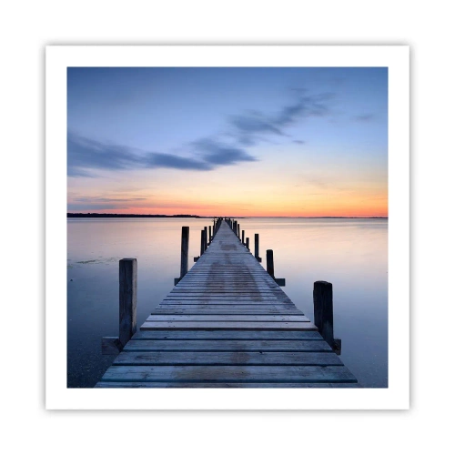 Poster - Calm of a Quiet Dusk - 60x60 cm