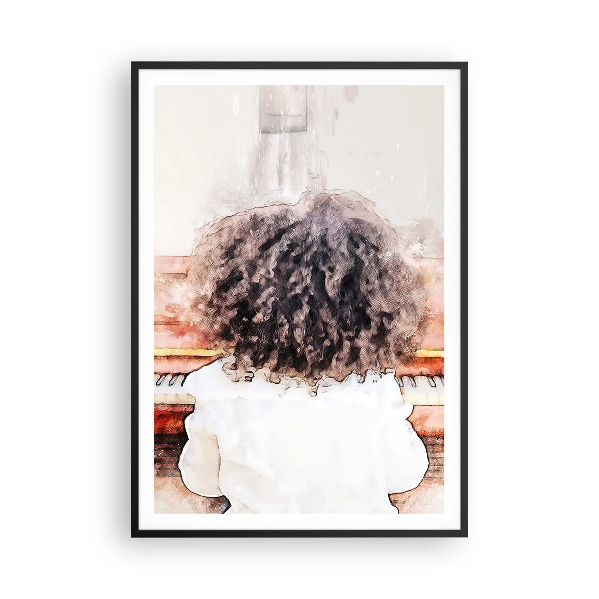 Poster in black frame - In a New World - 70x100 cm