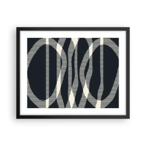 Poster in black frame - Attempt at Breaking Darkness - 50x40 cm