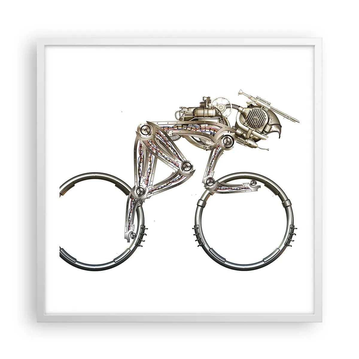 Poster in white frmae - Wonderful Machinery - 60x60 cm