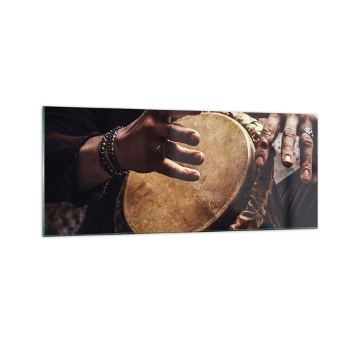 Glass picture - In the Rhythm of the Heart - 100x40 cm