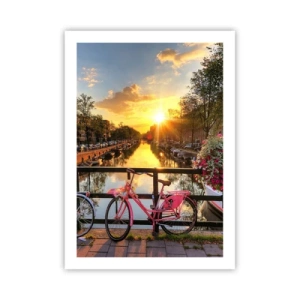 Poster - Spring Morning in Amsterdam - 50x70 cm