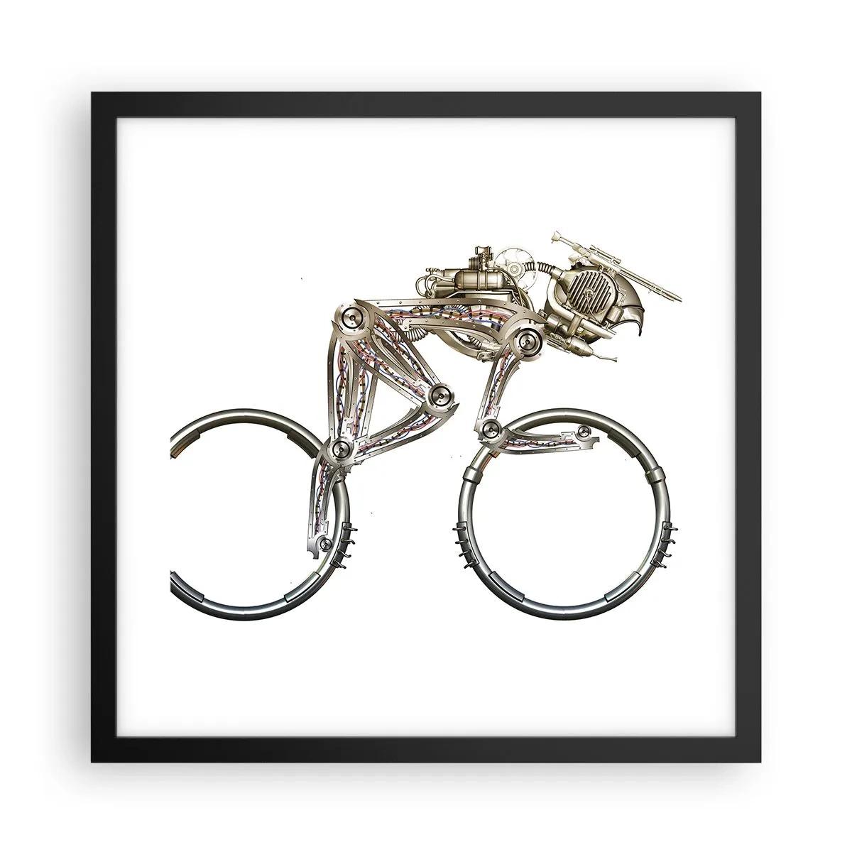 Poster in black frame - Wonderful Machinery - 40x40 cm