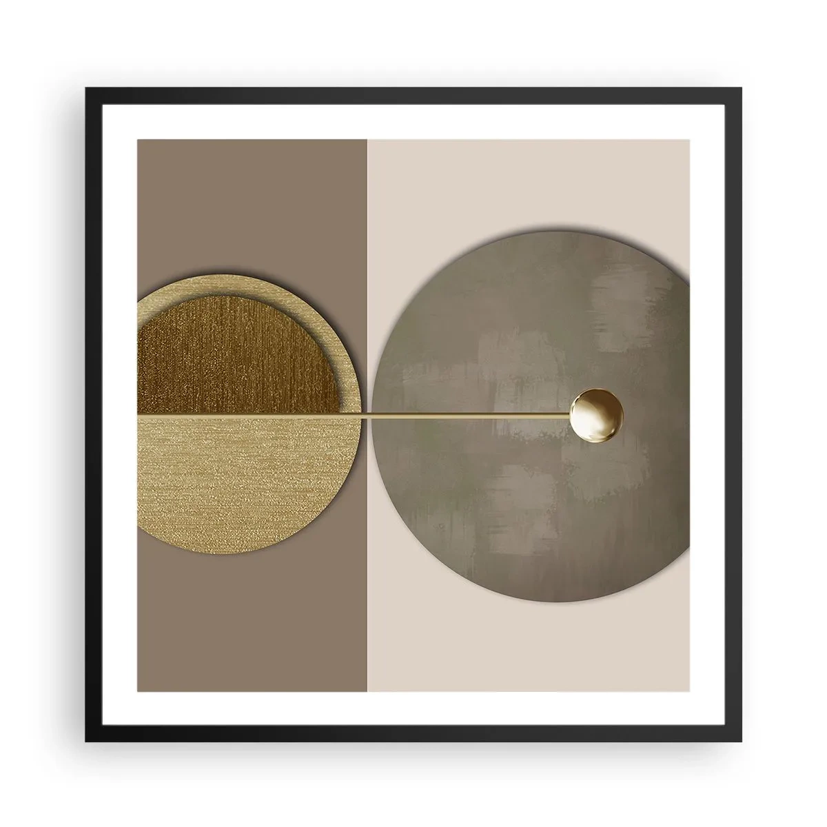 Poster in black frame - Perfect Balance - 60x60 cm
