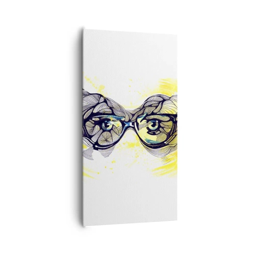 Canvas picture - Through Blue Glasses - 65x120 cm