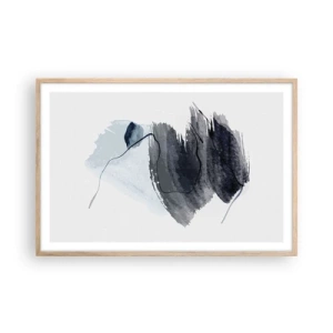 Poster in light oak frame - Intensity and Movement - 91x61 cm