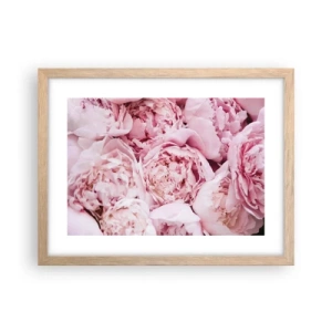 Poster in light oak frame - Cuddly and Fragrant - 40x30 cm