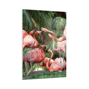 Glass picture - Afternoon Gossip - 50x70 cm