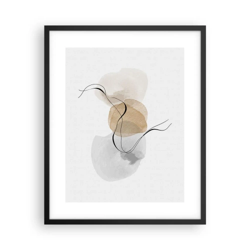 Poster in black frame - Air Beads - 40x50 cm