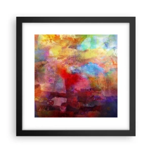 Poster in black frame - Looking inside the Rainbow - 30x30 cm