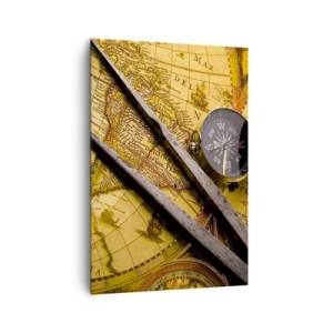 Canvas picture - With a Compass through the Seas - 70x100 cm