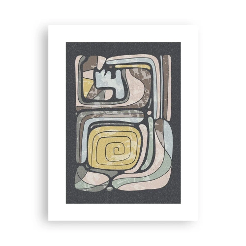 Poster - Abstract in Precolumbian Style  - 30x40 cm