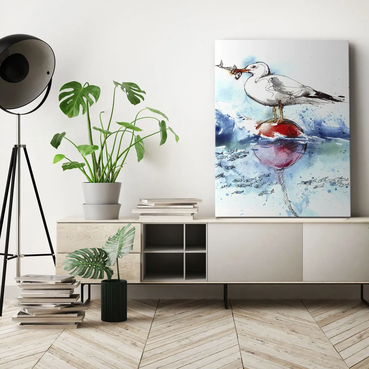 Canvas picture - Good Catch - 55x100 cm
