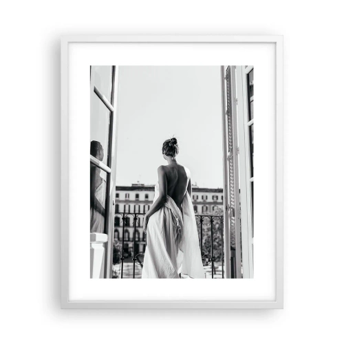 Poster in white frmae - Awakening of the Senses - 40x50 cm