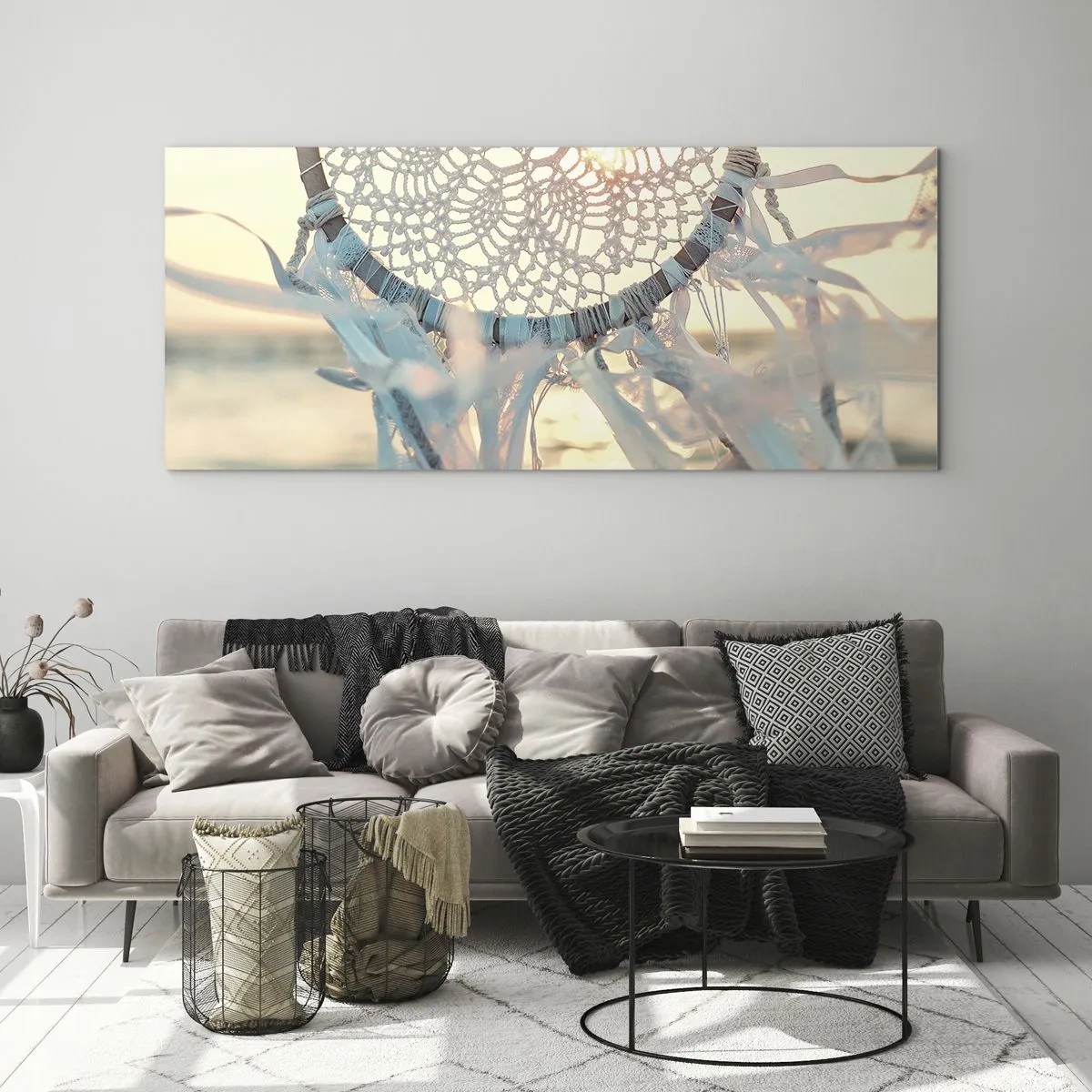 Glass picture - Lace Totem - 100x40 cm
