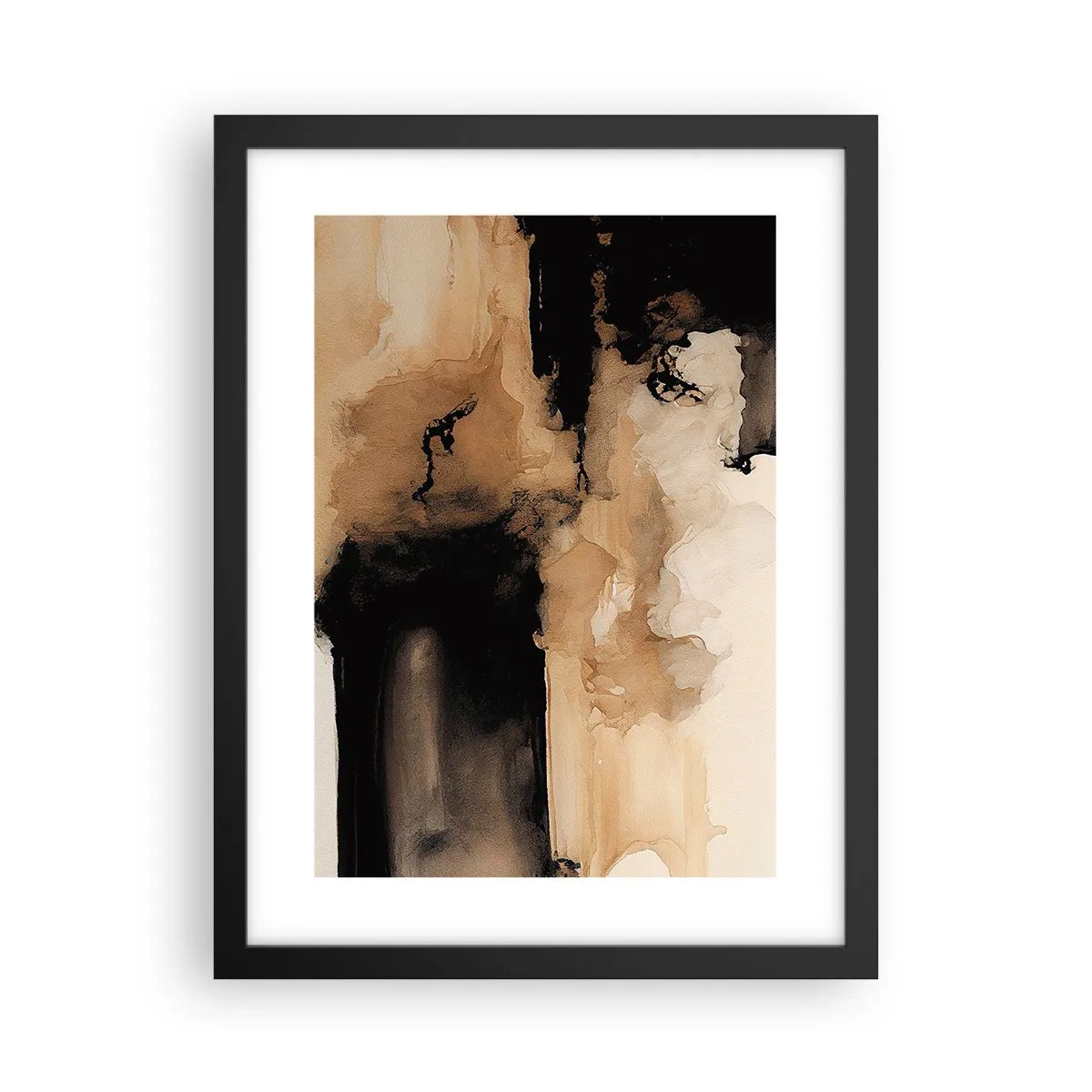 Poster in black frame - Intriguing Abstract - 30x40 cm