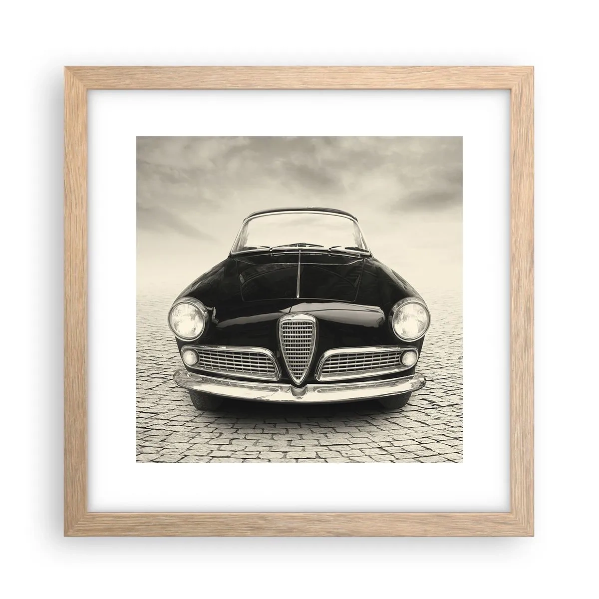 Poster in light oak frame - How Can You not Love Me? - 30x30 cm