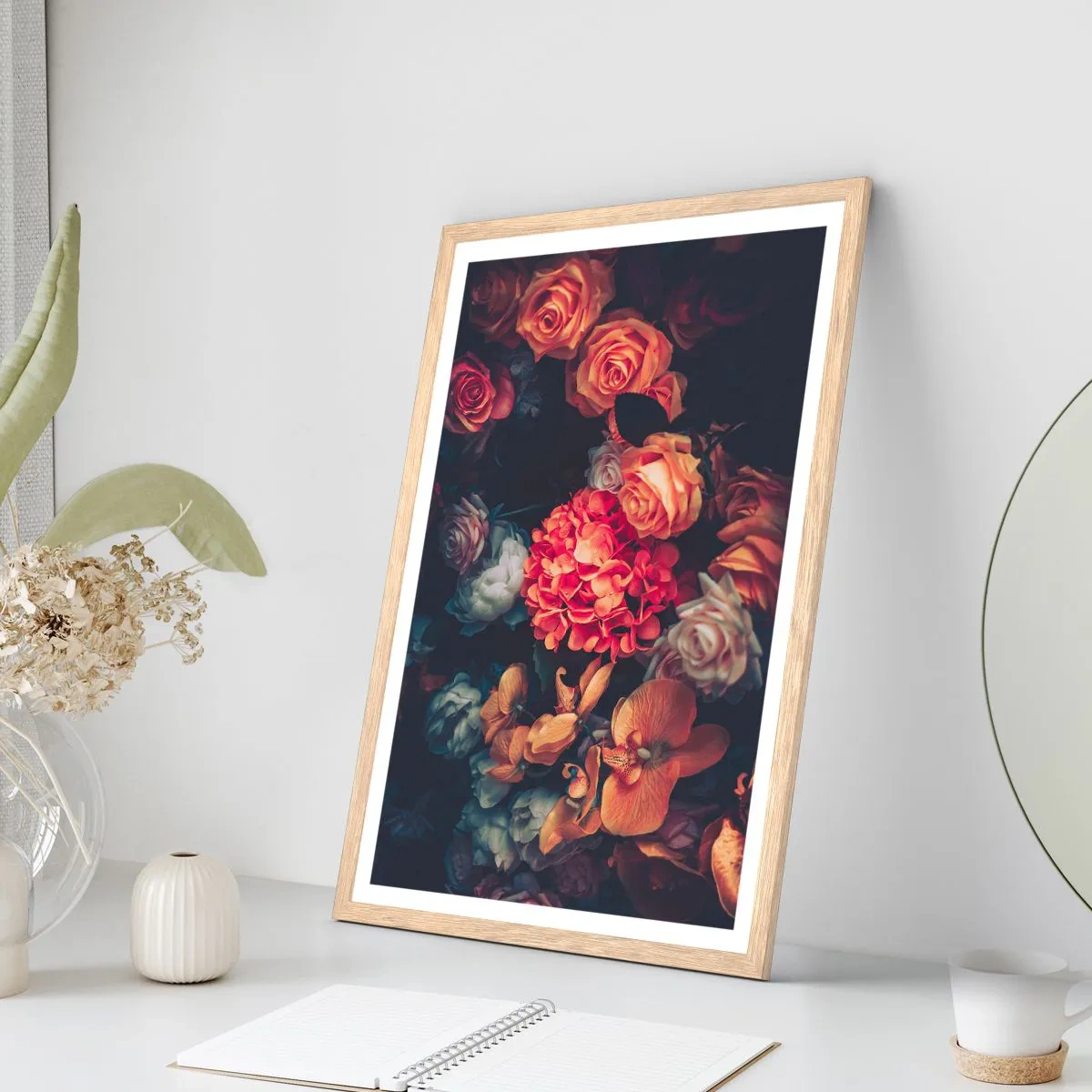 Poster in light oak frame - Like at Dutch Masters - 50x70 cm