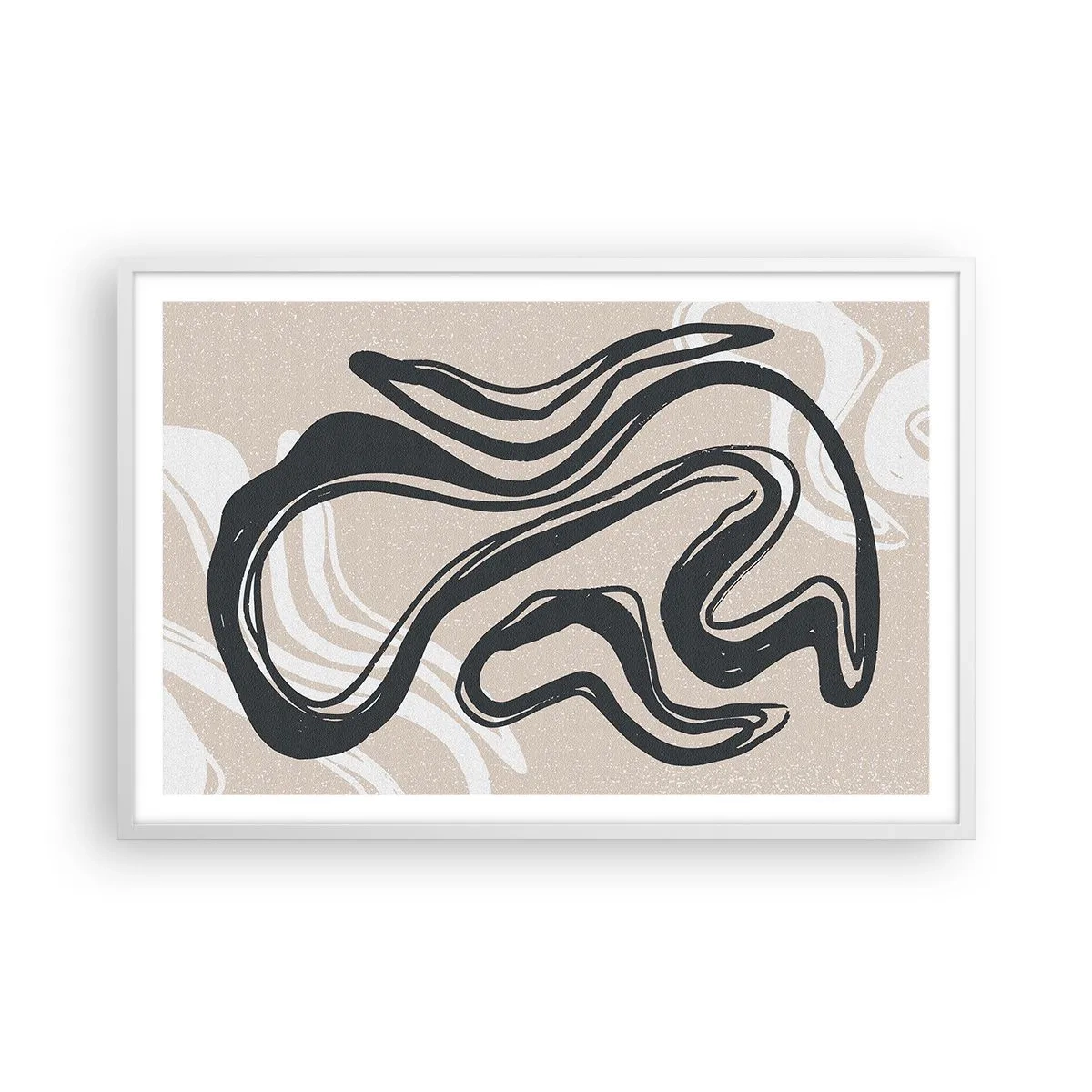 Poster in white frmae - Multiplied Expression - 91x61 cm