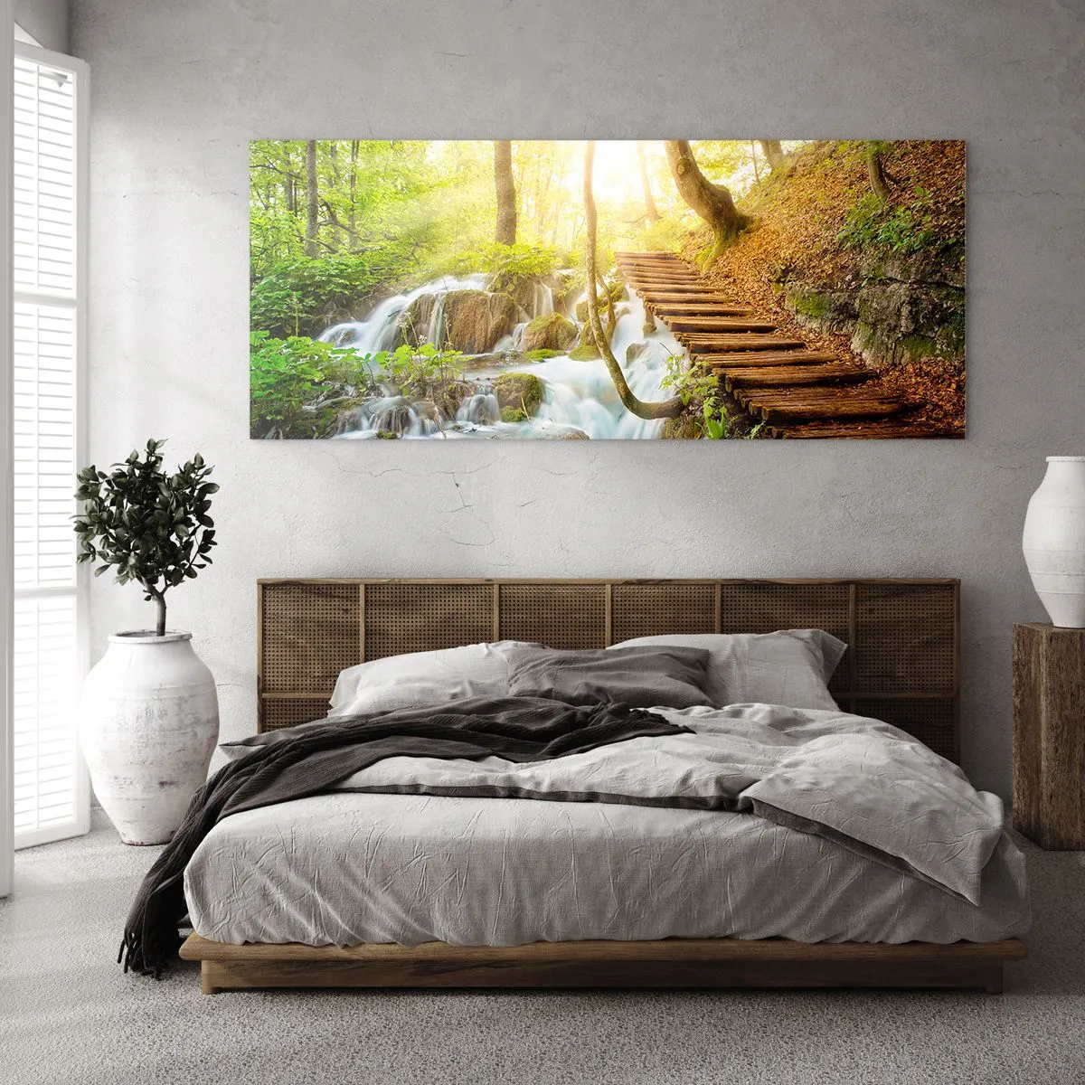 Glass picture - Long Awaited Coolness - 160x50 cm