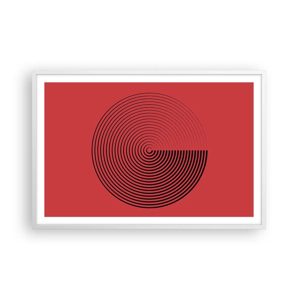 Poster in white frmae - Circular Movement - 91x61 cm