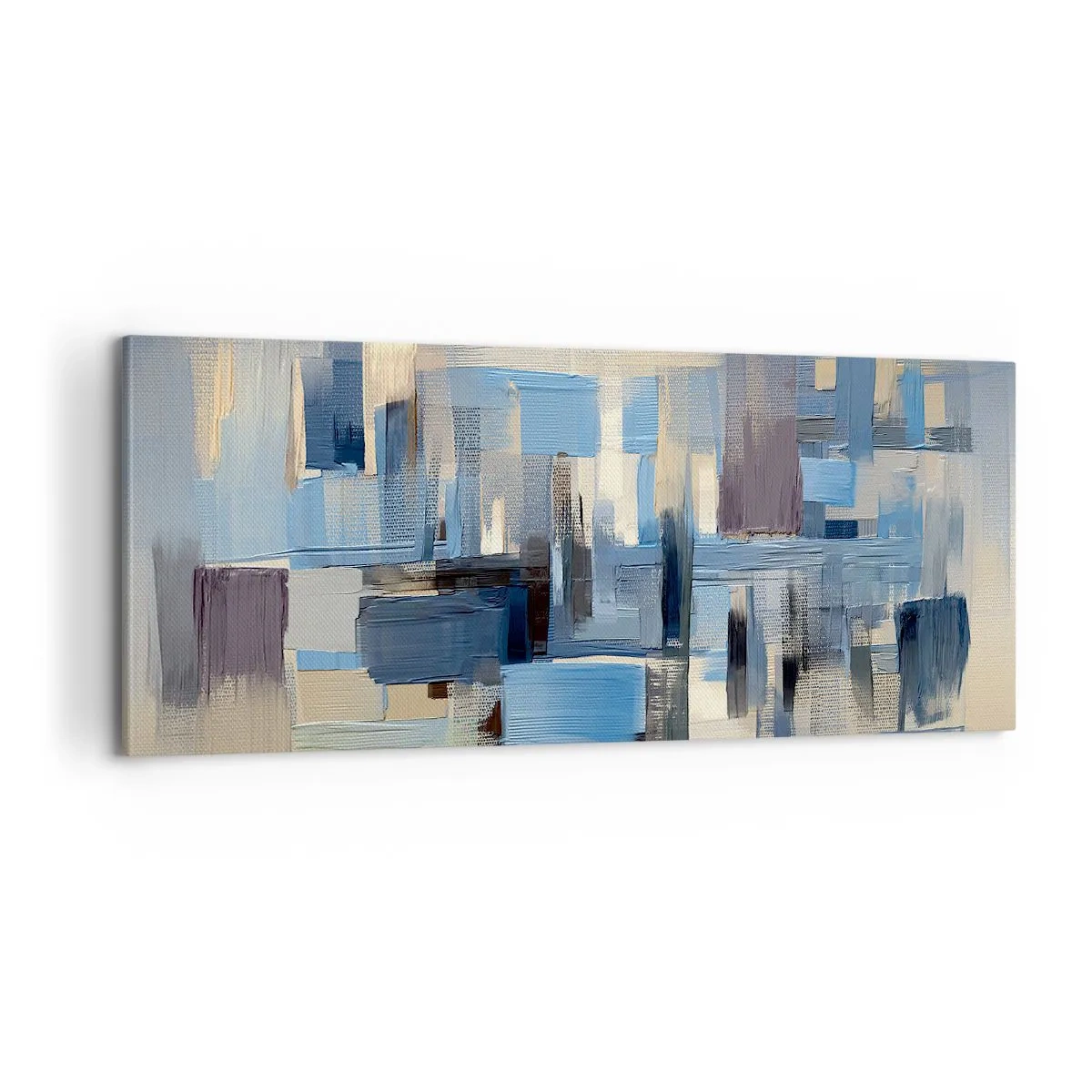 Canvas picture - Blue Construction - 100x40 cm