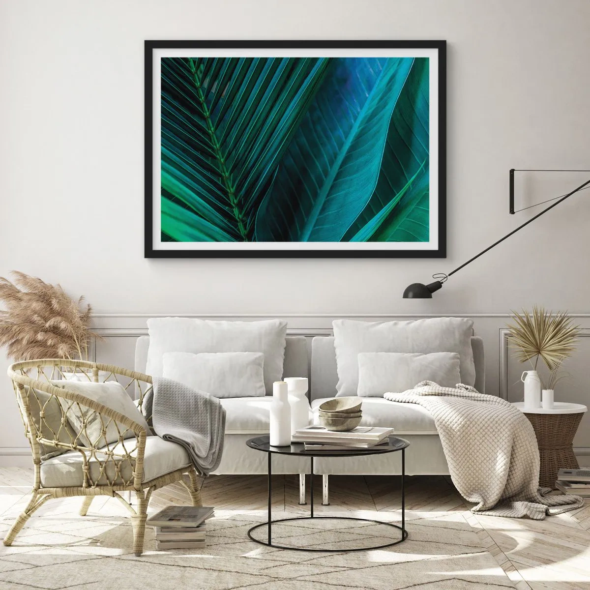 Poster in black frame - Anatomy of Green - 91x61 cm