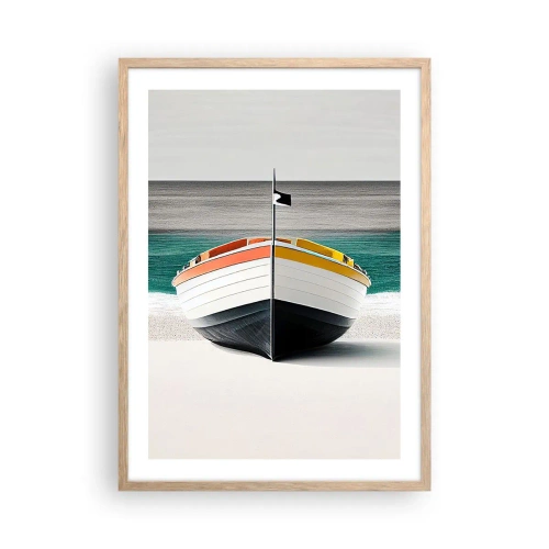 Poster in light oak frame - In Its Place - 50x70 cm
