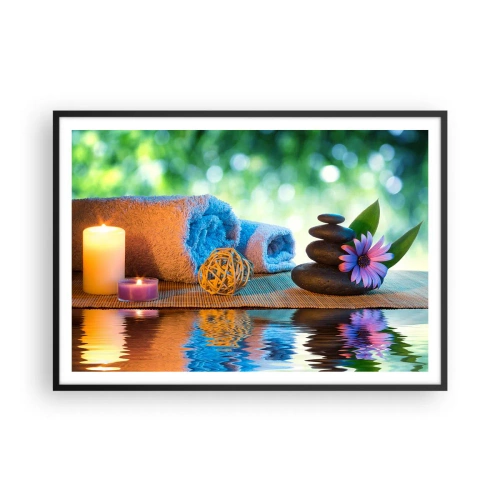 Poster in black frame - Time for the Body - 100x70 cm