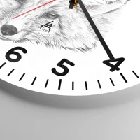 Clock face with numbers