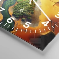 Clock face with numbers