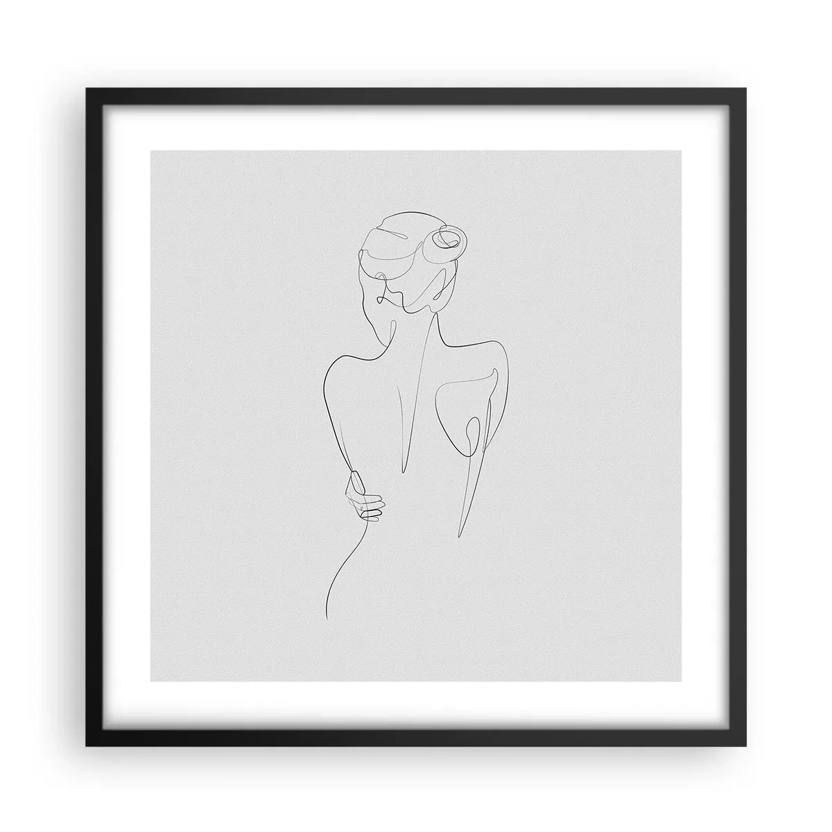 Poster in black frame - Music of the Body - 50x50 cm