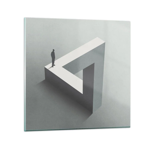 Glass picture - And Yet It Is Possible - 40x40 cm