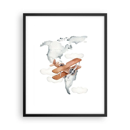 Poster in black frame - In a Pioneering Spirit - 40x50 cm