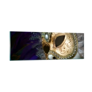 Glass picture - Venetian Portrait In Gold - 90x30 cm