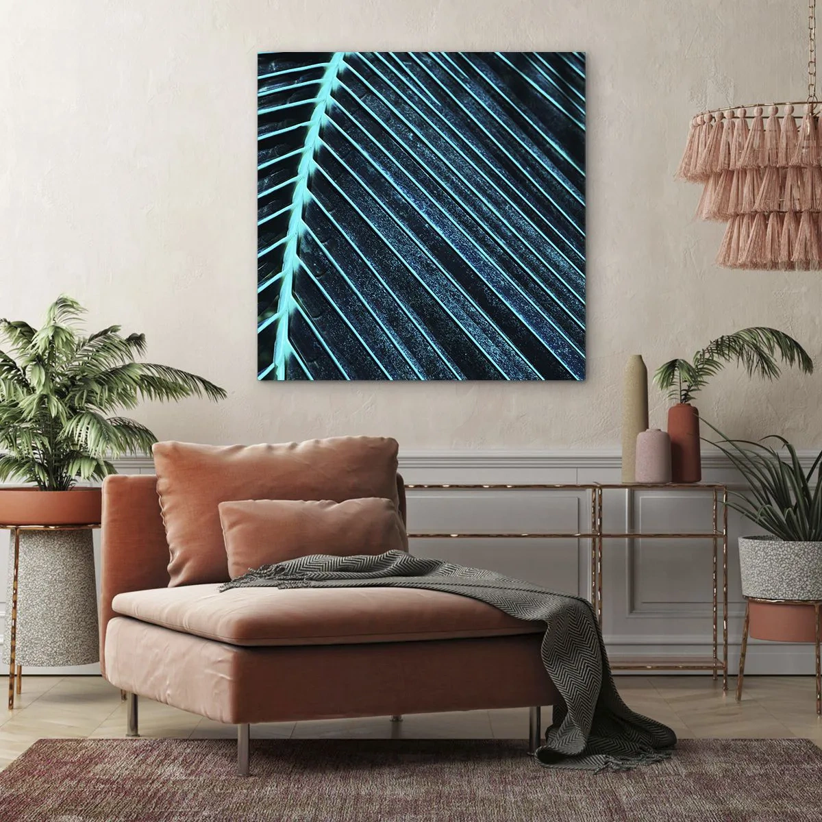 Canvas picture - Texture of Green - 40x40 cm