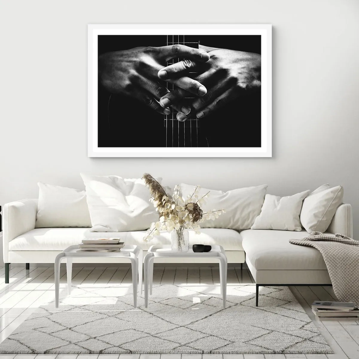 Poster in white frmae - Artist's Prayer - 91x61 cm