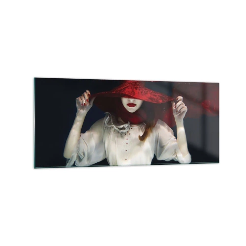 Glass picture - Mysterious Woman - 120x50 cm