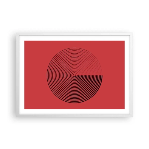 Poster in white frmae - Circular Movement - 70x50 cm