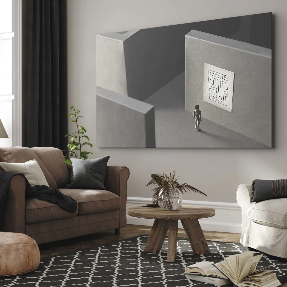 Canvas picture - But Where Am I? - 100x70 cm