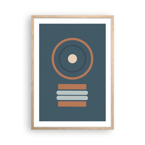 Poster in light oak frame - The Matter of Things - 50x70 cm
