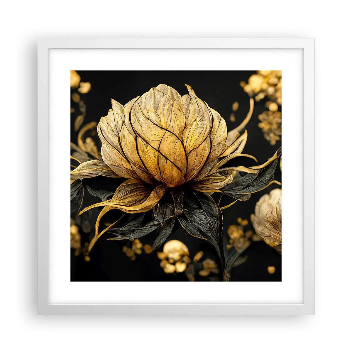 Poster in white frmae - Subtle Fragility - 40x40 cm