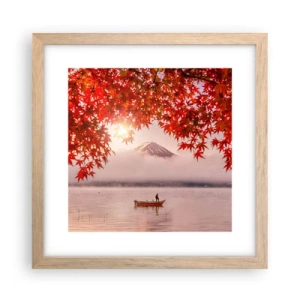 Poster in light oak frame - In Japanese Style - 30x30 cm