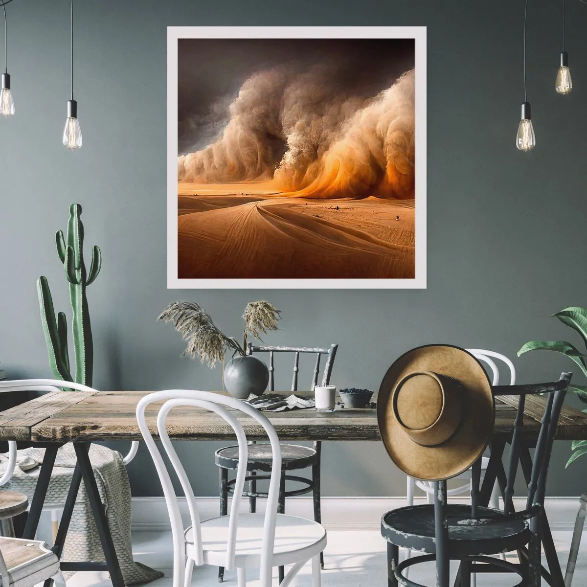 Poster - Rage of the Desert - 60x60 cm