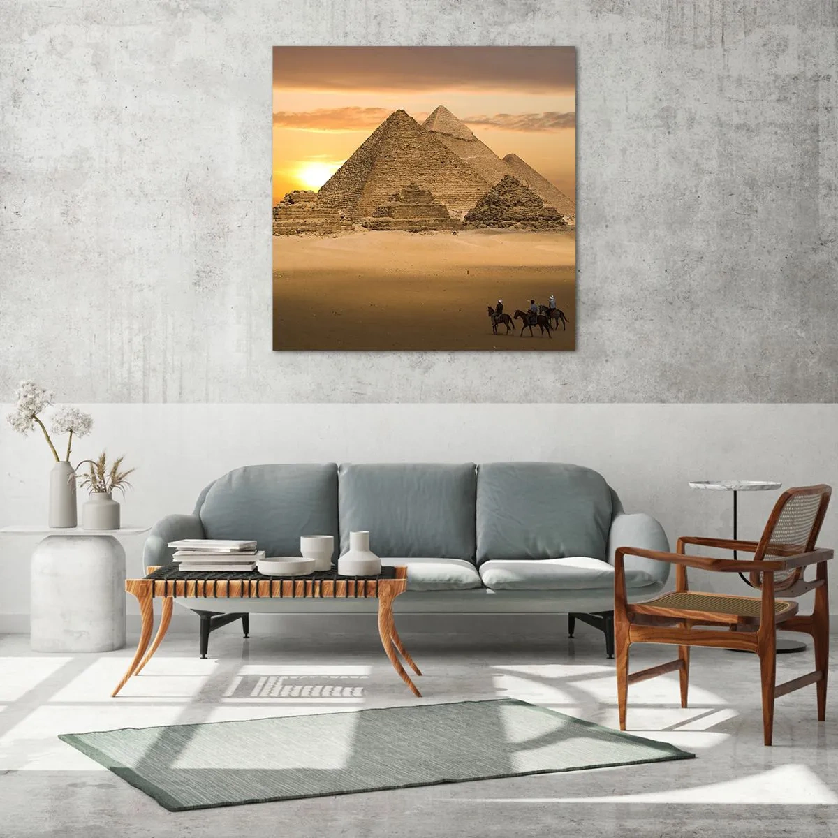 Glass picture - For Thousand Years Unchanged - 40x40 cm