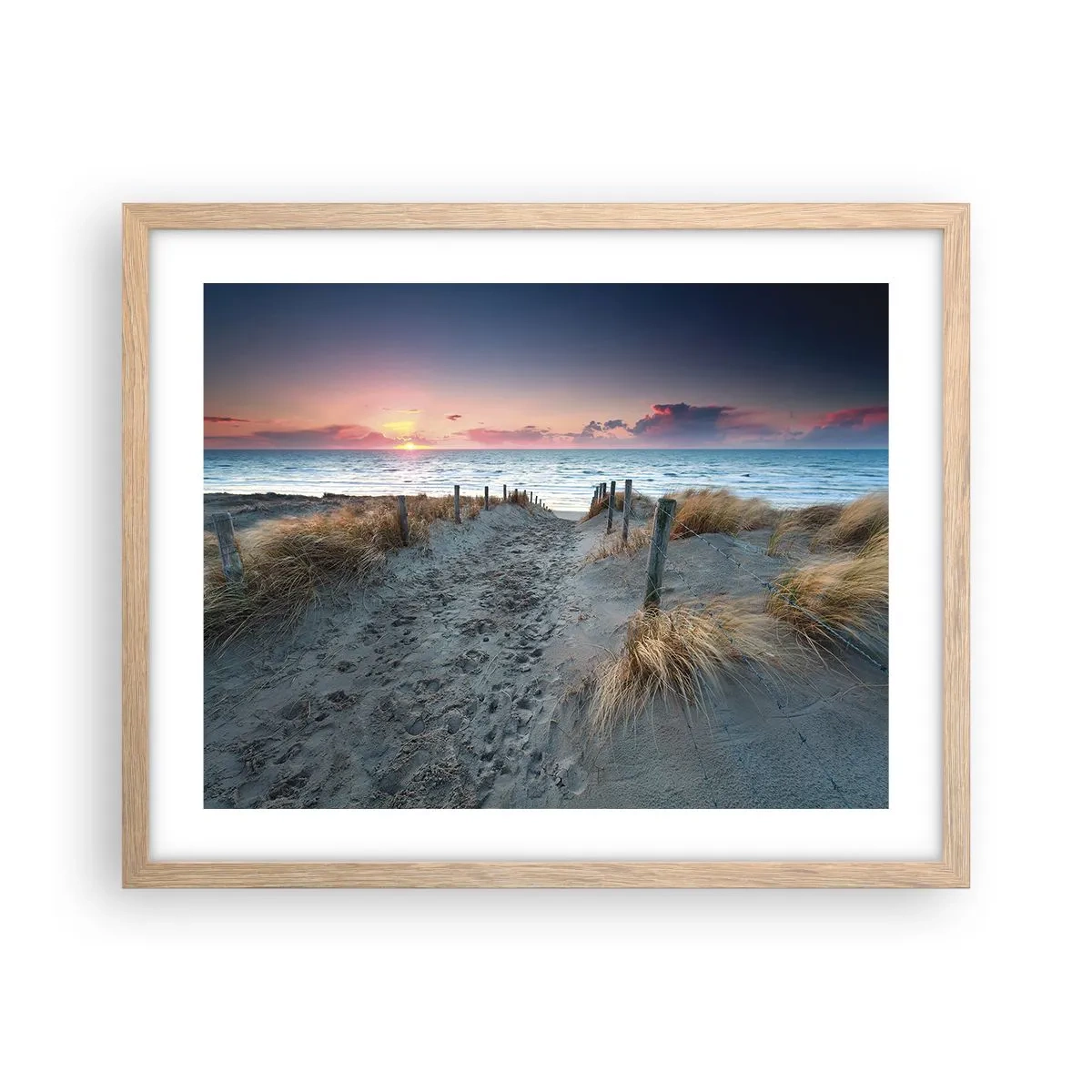 Poster in light oak frame - You Have Spilled a Rainbow of Sparkles… - 50x40 cm